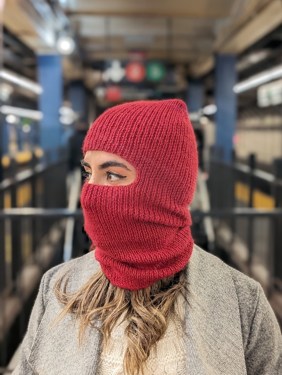 マフラー・ストール Fallett Alpaca Boucle Knit Balaclava Ivory FA2404CA04IV Knit Balaclava, Alpaca Balaclava, Peruvian Ski Mask, Alpaca