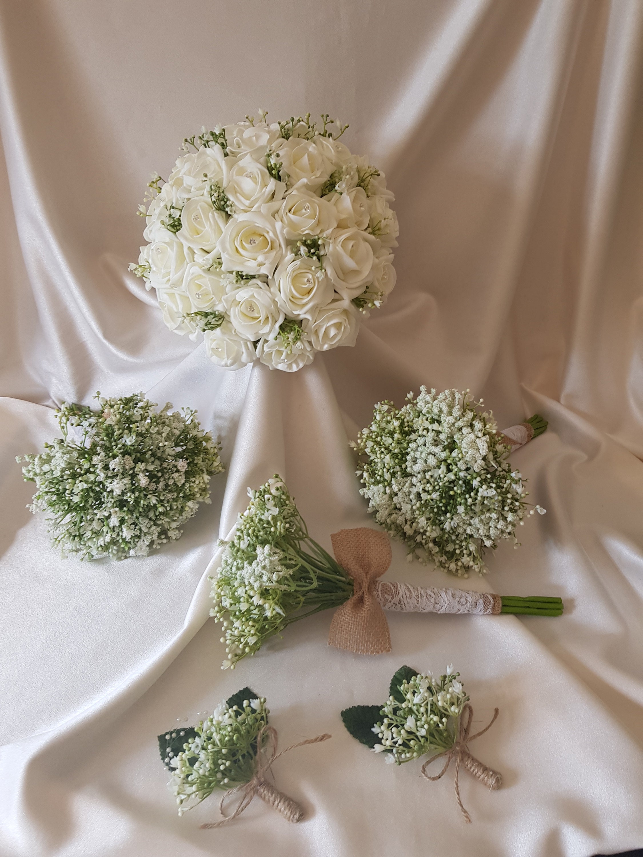 Artificial gypsophila hotsell bridesmaid bouquet