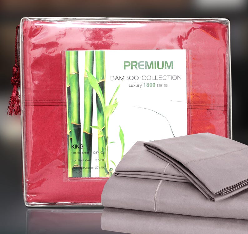 Highest Quality 6 PIECE BAMBOO Bed Sheets 1800 Thread Count Etsy