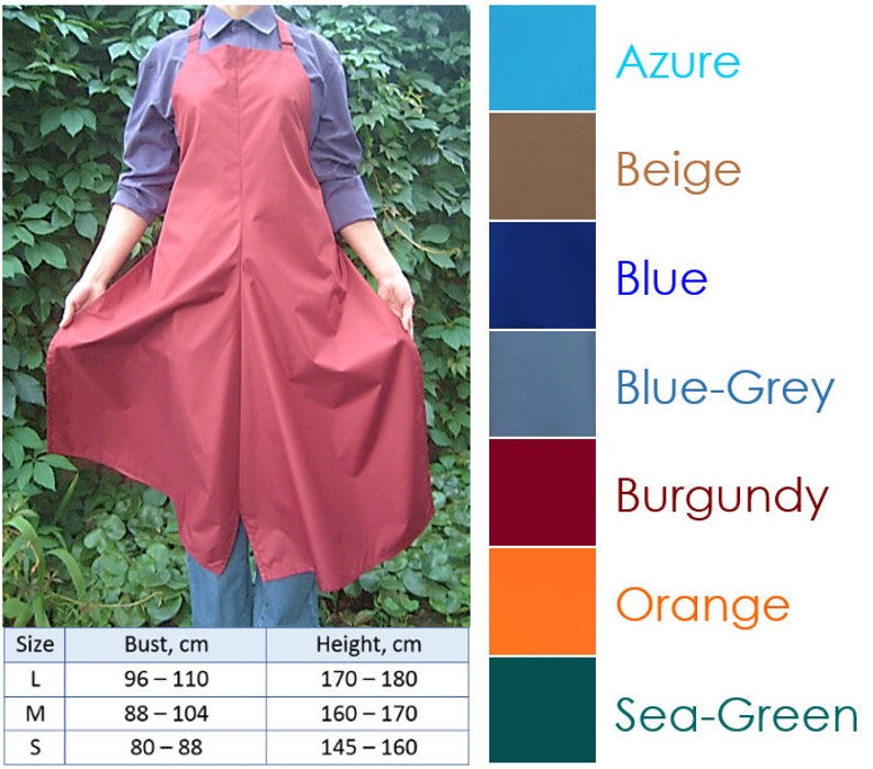 Pottery Apron potters, ceramicists, and artisans special long apron