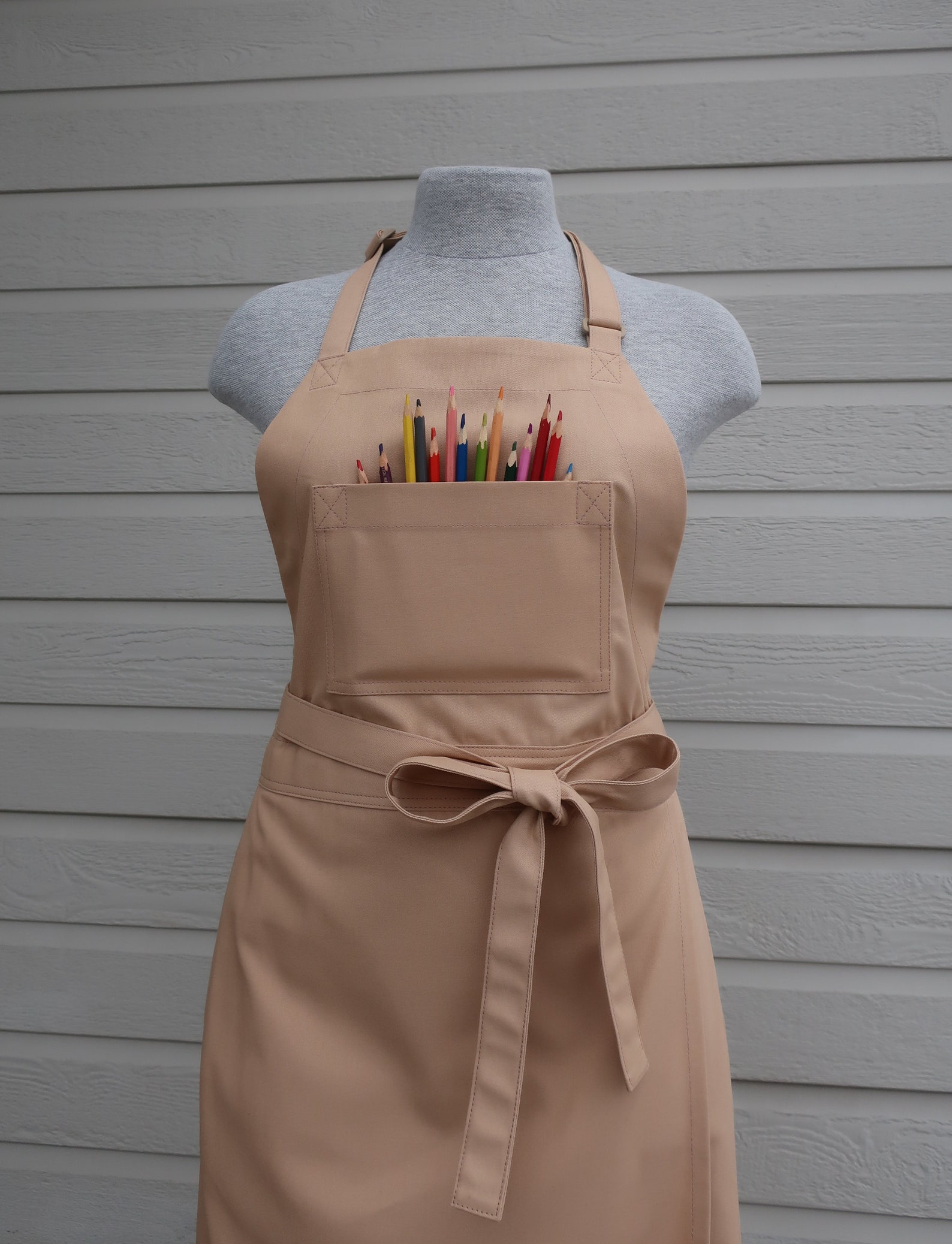 Artisan's apron. Split leg pottery apron. Heavy apron for Etsy