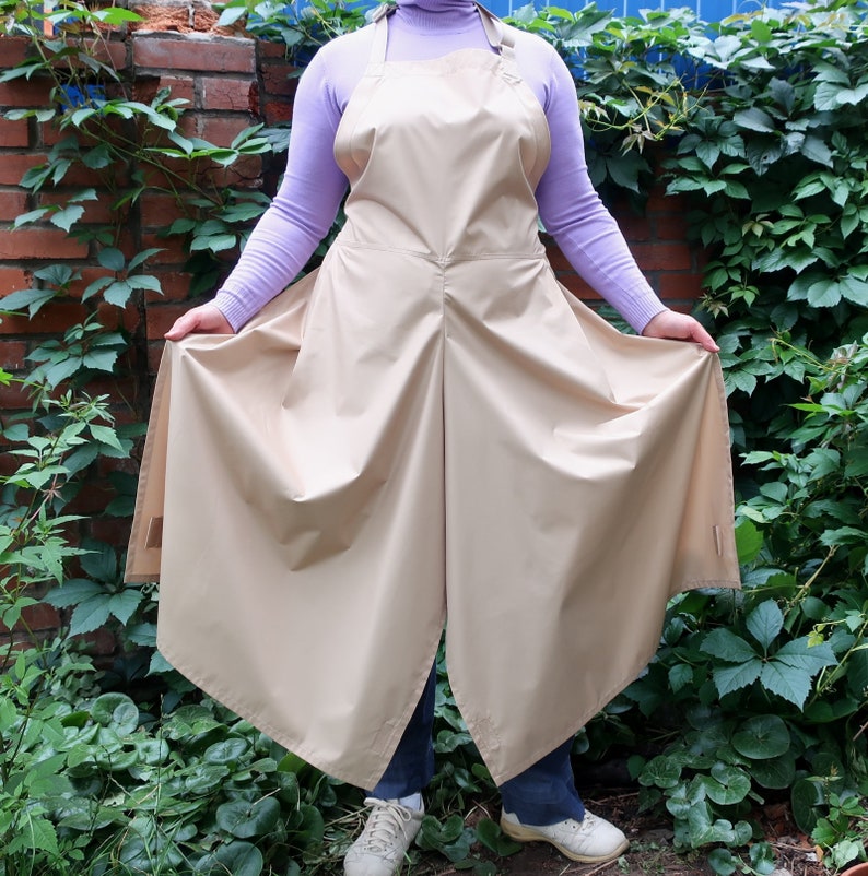 Large Size Tattoo Artist Apron. Long split leg Apron for Etsy
