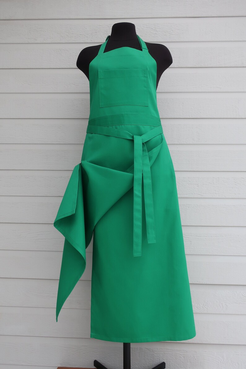 Artisan's apron. Split leg pottery apron. Heavy apron for Etsy