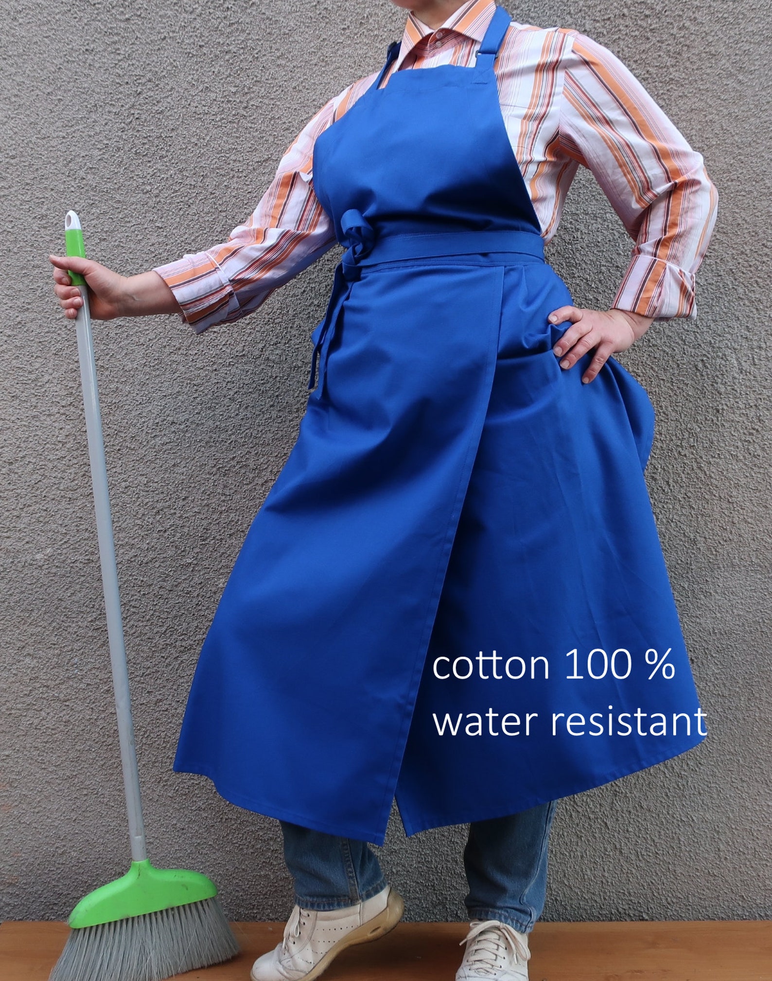 Gardener smock. Ready to ship pottery apron. Split leg apron Etsy