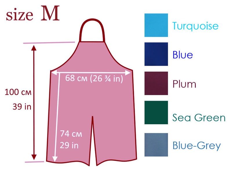 Pottery Apron potters, ceramicists, and artisans special long apron with particular split for