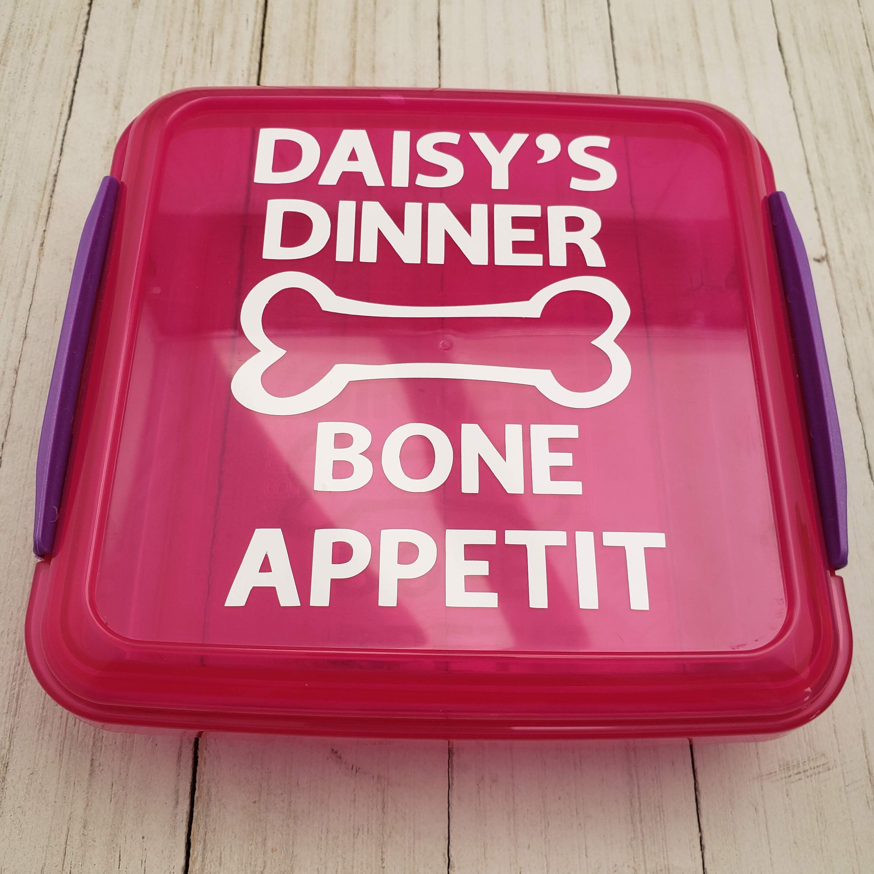 Personalized Lunch Box for Dog Daycare Pupperware Dog food Etsy