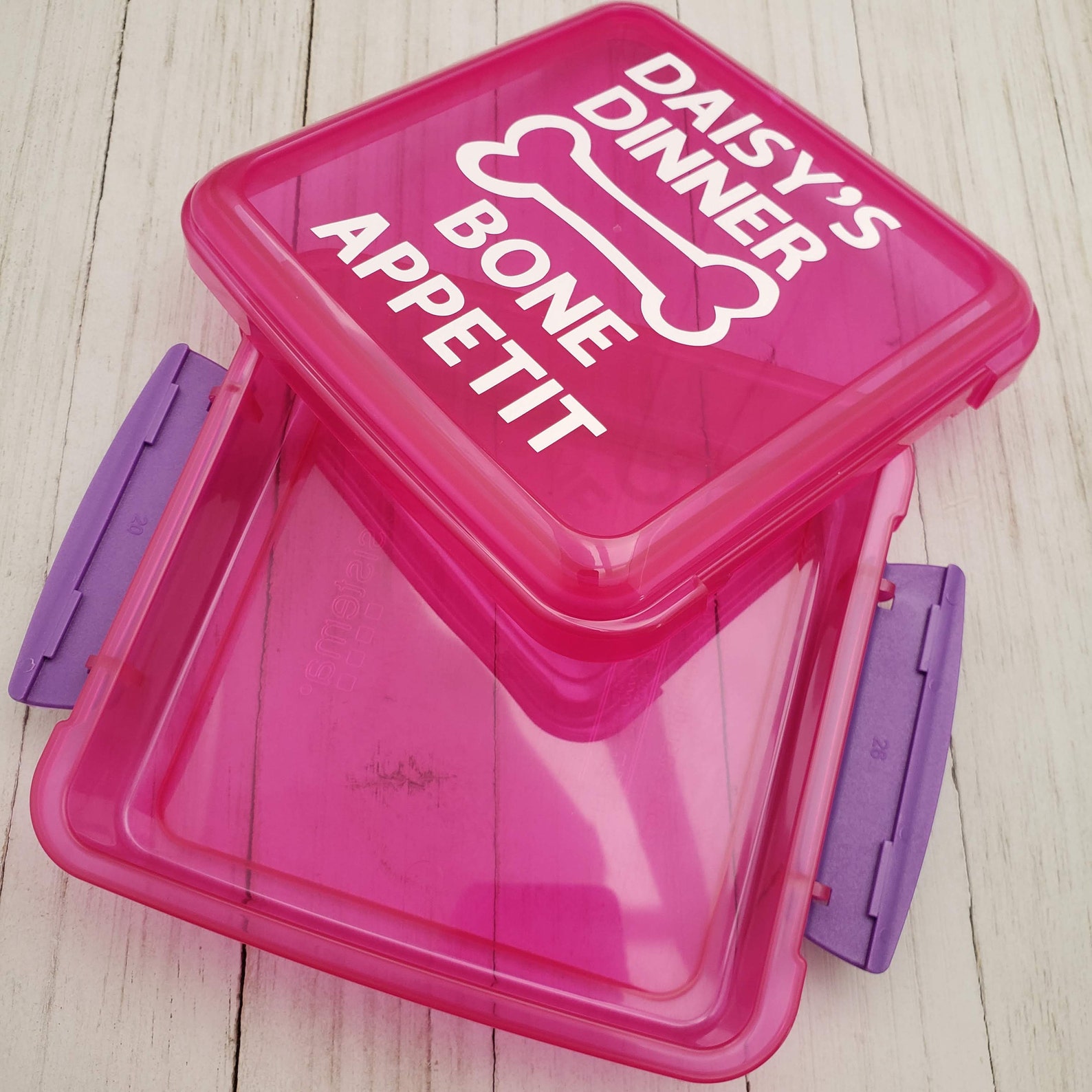 Personalized Lunch Box for Dog Daycare Pupperware Dog food Etsy