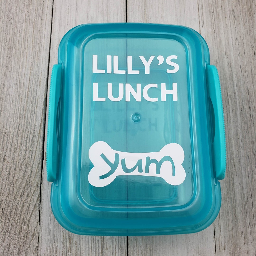 Small Travel Reusable Dog Lunch Box Container for Doggie Daycare