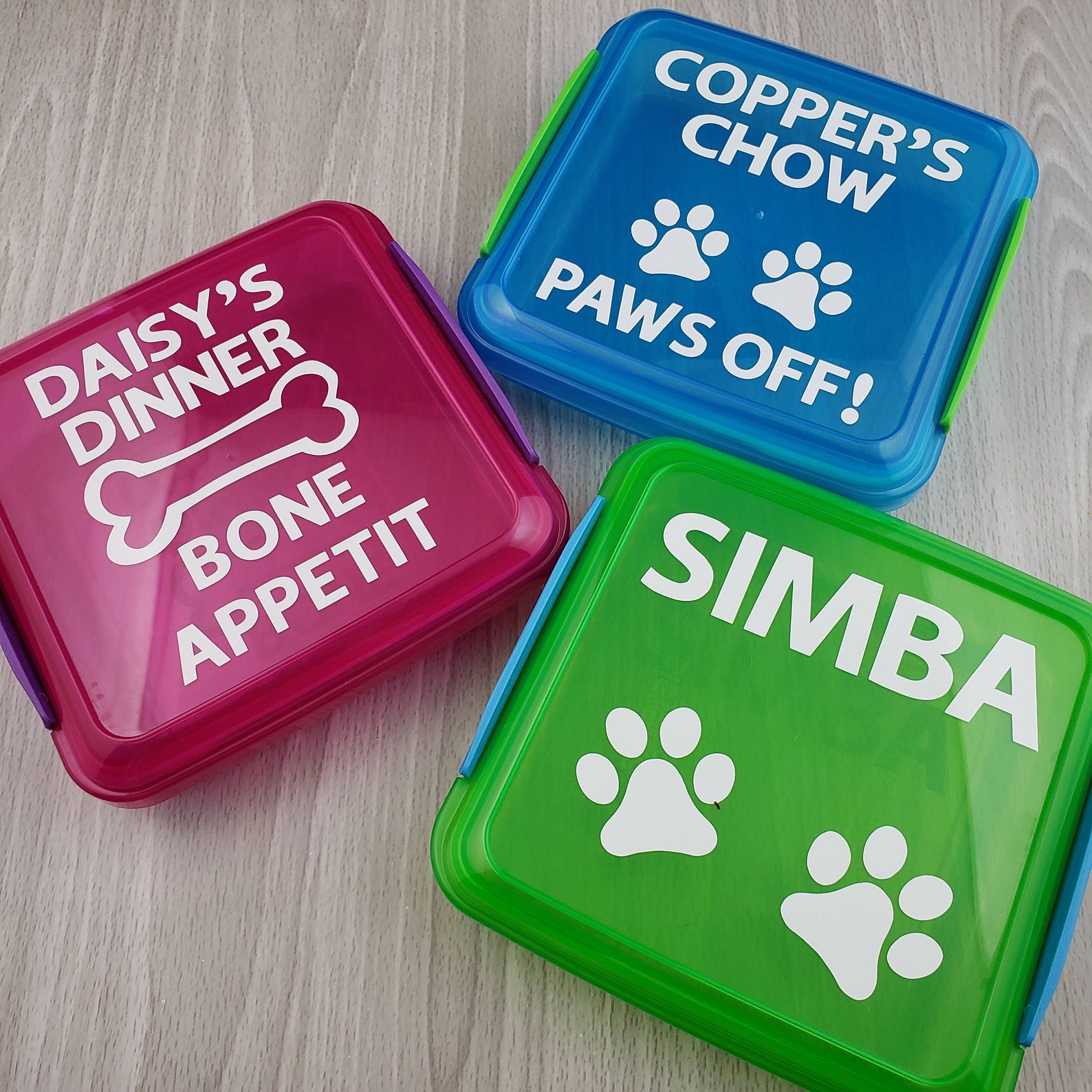 Personalized Lunch Box for Dog Daycare Pupperware Dog food Etsy