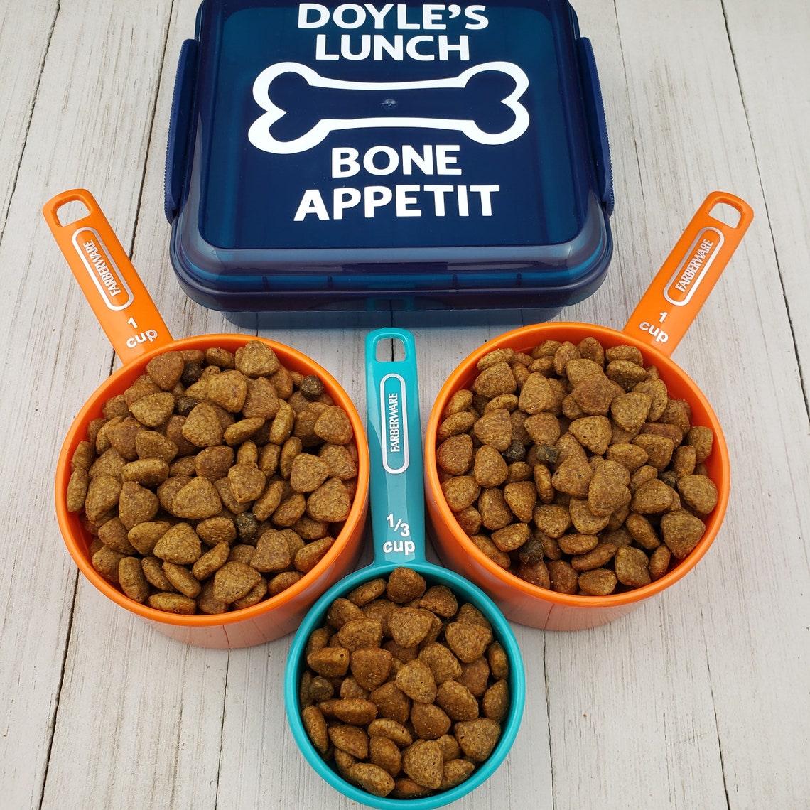 Custom Dog Lunch Box for doggie daycare Pupperware Dog food Etsy