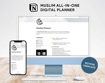 Muslimischer All-In-One Digital Planner + Bonus, Begriff Vorlage, Muslim Journal, Digital Tracker, Koran Journal, Digital Journal, Islamisches Journal