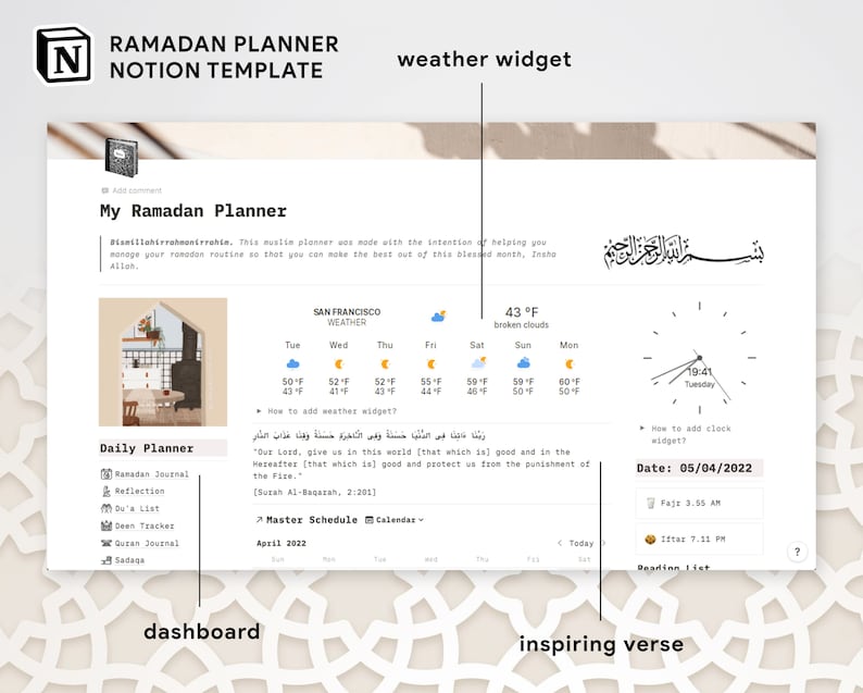 ramadan journal notion