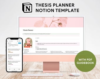 学生論文 Notion テンプレート、論文プランナー、学位論文プランナー、論文計画デジタルプランナー、学生向け Notion テンプレート
