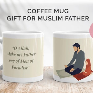 Muslim Father&#39;s Day Mug, From Daughter, From Son, Islamic Father&#39;s Day Cup, Father&#39;s Day Gift, Islamic Gift, Gift for Muslim Dad