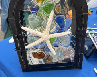 Linterna de cristal marino