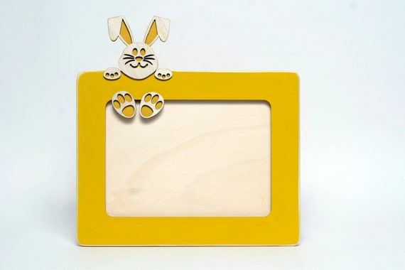Children S Picture Frame Wooden Picture Rack Birth Etsy
