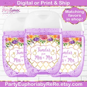 Bridal Shower | She Said Yes | From Miss to Mrs. | Wedding Party Favors | Chip Bags | Gift Bags | Bridal Shower Favors | Bridal Decor