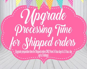 Upgrade Processing time for Shipped Orders