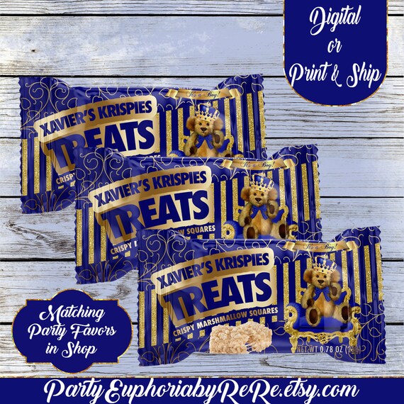 rice krispies baby shower favors