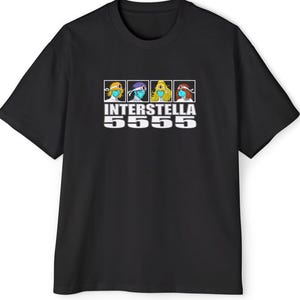 Daft Punk Interstella 5555 Streetwear Graphic T-Shirt Unisex Tee Vintage Artwork Design Tshirt Dark Punk Discovery Random Access Memories