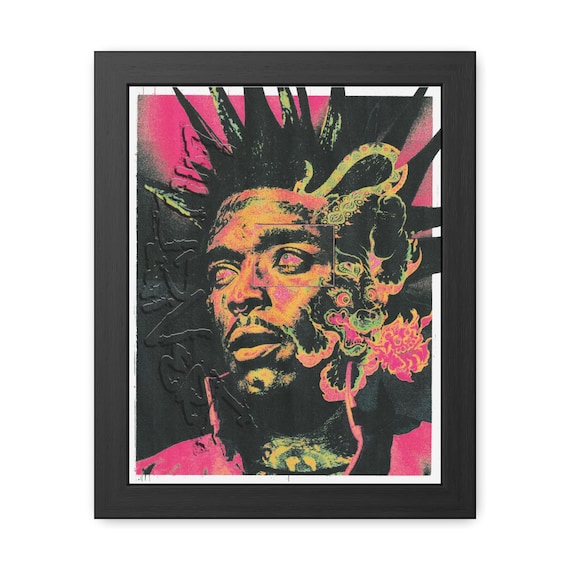 Lil Uzi Vert Framed Poster, Unique Art Print, Wall Decor (11