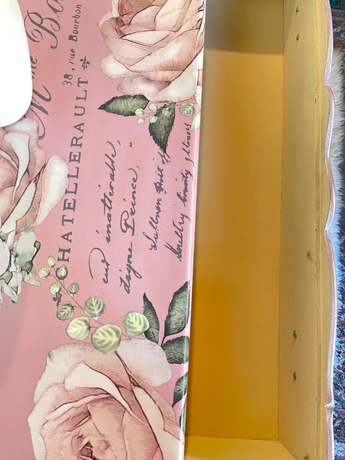 Girls Pink Dresser Vintage Furniture Girls Dresser Wood Etsy