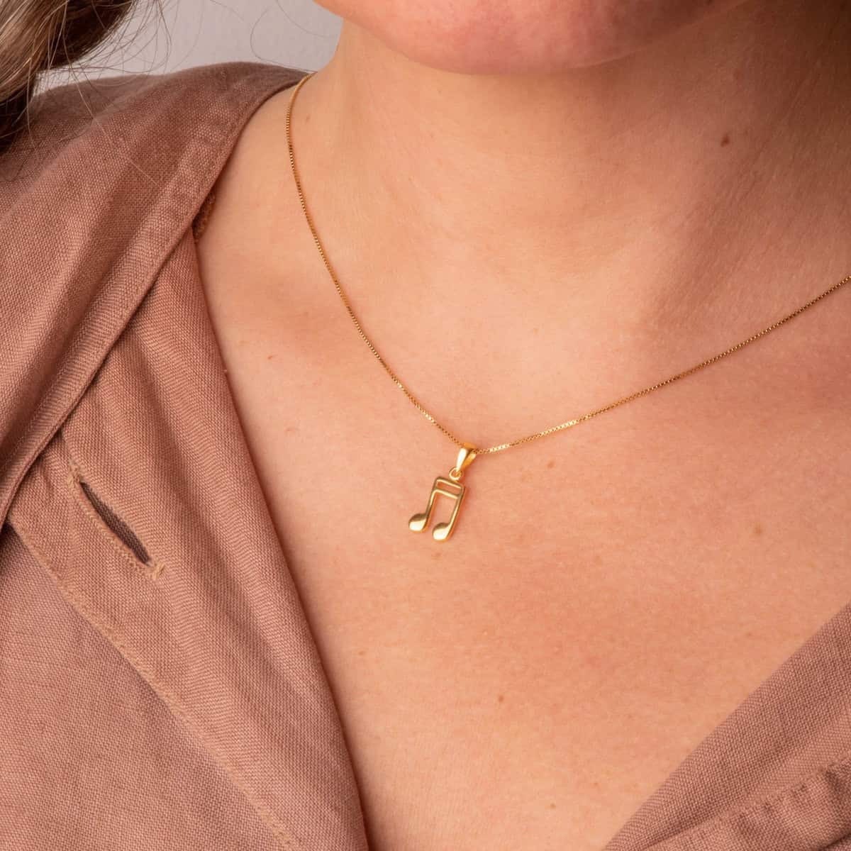 DXZNBEST - Collar con colgante de notas musicales, plata de ley 925, circonita cúbica para mujeres, día de la madre, día de San Valentín, Navidad, cadena de regalo de 18 pulgadas