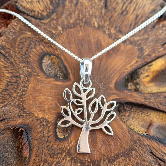 Tree of Life Cremation Necklace for Memorial 925 Sterling Silver Urn J