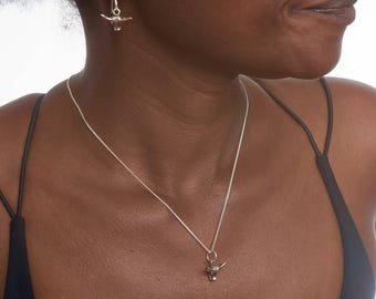 Heilan' Coo Pendant|Royal Mile Silver|Highland Cow Funny Necklace