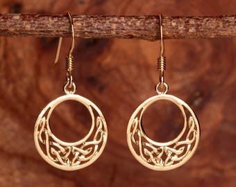 Gold Vermeil Celtic Infinity Knot Earrings (pair)