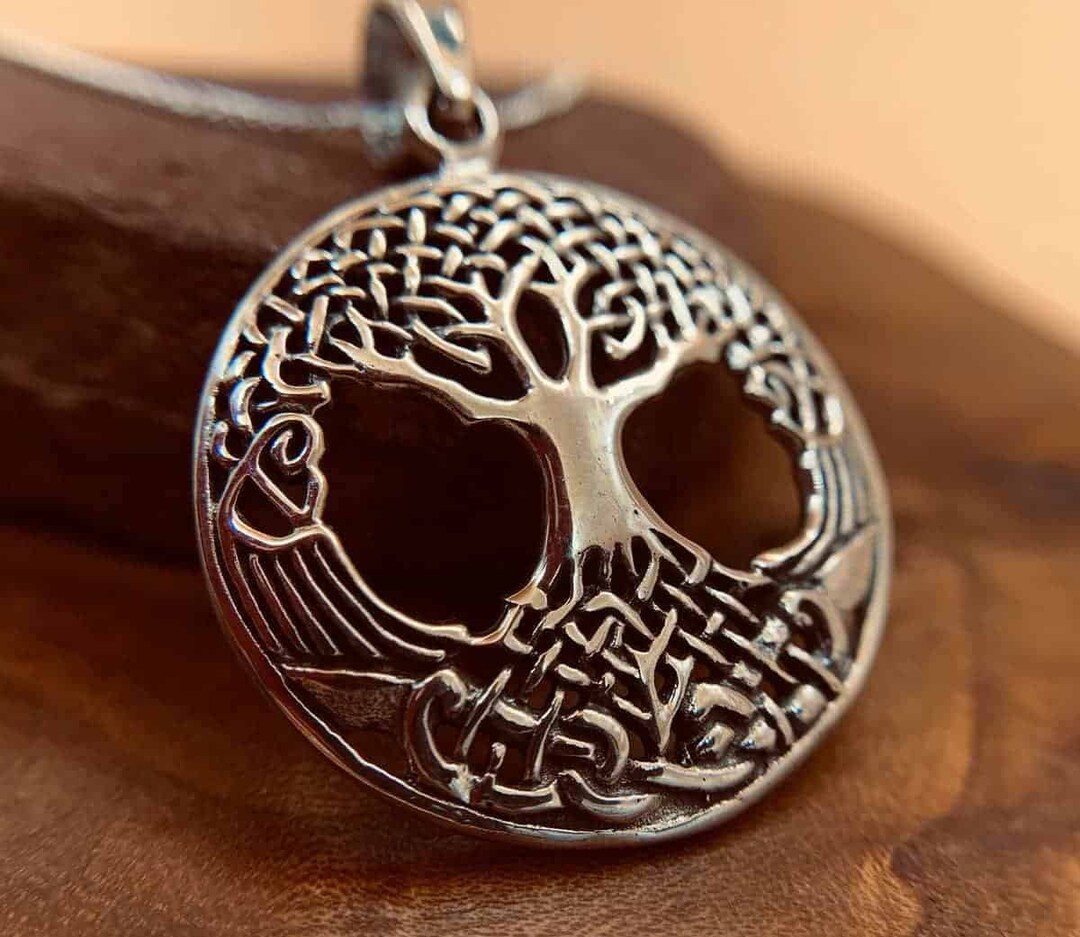 Sterling Silver Celtic Tree of Life Pendant - Etsy