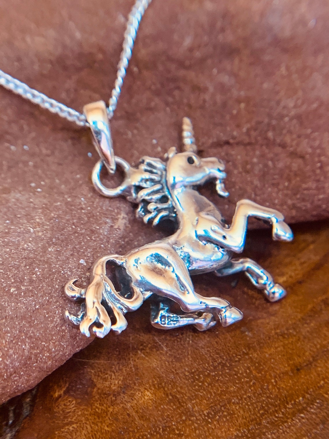 Sterling Silver Unicorn Pendant Royal Mile Silver Etsy