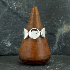 Sterling Silver Moon Ring | Celestial Jewelry