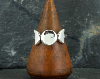 Sterling Silver Moon Ring | Celestial Jewelry