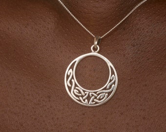 Silver Large Celtic Infinity Knot Pendant