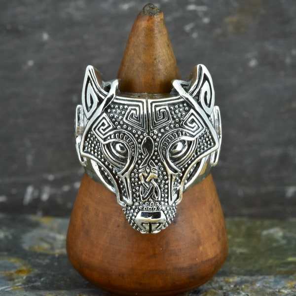 Viking Celtic Fenrir Wolf Ring | Men's Viking Ring