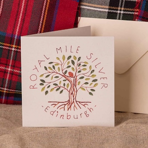 Tarjeta de felicitación personalizada escrita a mano de Royal Mile Silver