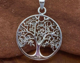 Oak Tree of Life Necklace 925 Sterling Silver
