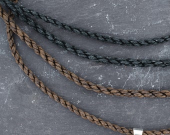 Halskette aus gewachster Baumwollkordel für Anhänger