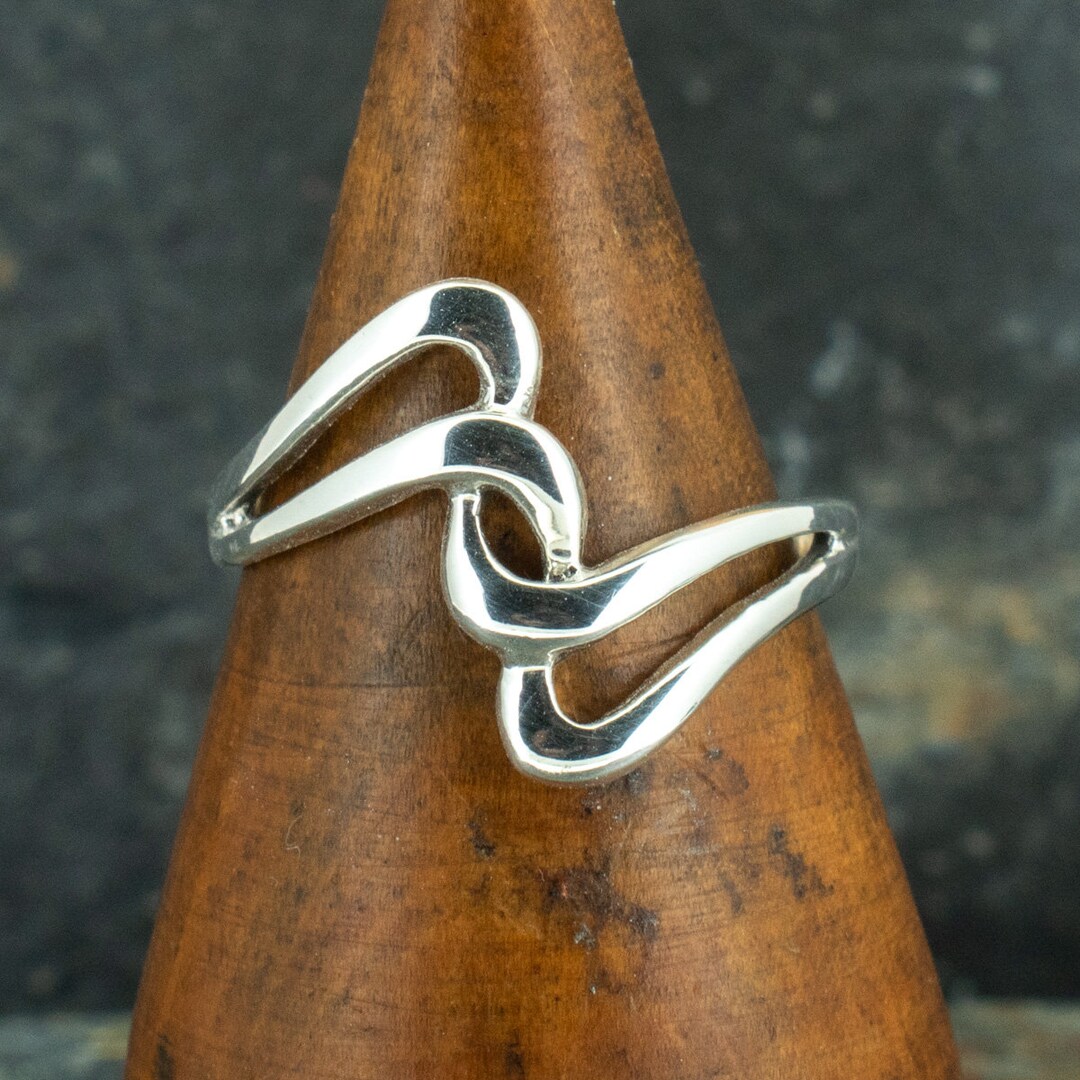 Sterling Silver Flow Ring - Etsy