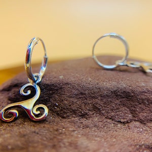 Triple Spiral Hoop Earrings Royal Mile Silver