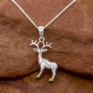 Pendentif cerf Langan|Argent Royal Mile