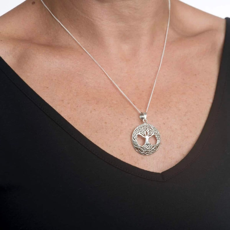 Sterling Silver Celtic Tree of Life Pendant - Etsy