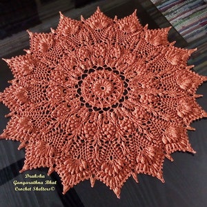 Draksha - PATTERN for a textured crochet doily