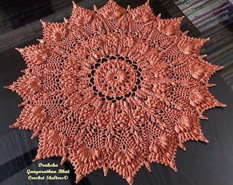 Draksha - PATTERN for a textured crochet doily