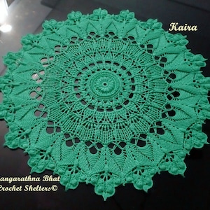 Kaira - PATTERN for a textured crochet doily