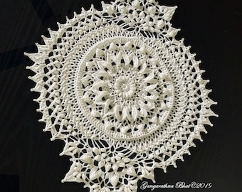 Charmee - PATTERN for a textured crochet doily