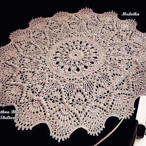 Mrdvika - PATTERN for a textured crochet doily