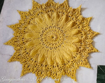 Kavana - PATTERN for a textured crochet doily