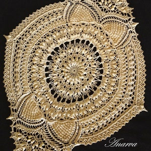 Anarva - PATTERN for a textured crochet doily